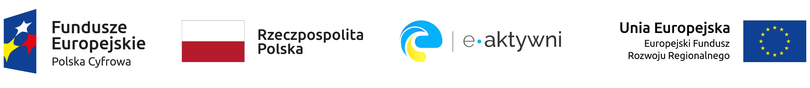 Logotypy projektu e-Aktywni