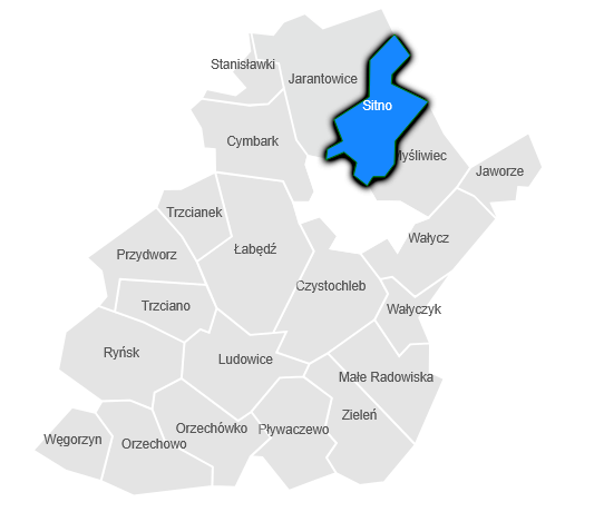 Mapa - sołectwo Sitno